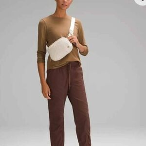 Lole Fleece Belt Small Waist Bag Unisex Sherpa One Size White New